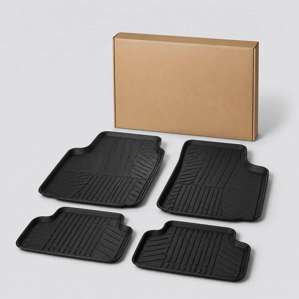 Jeu de 4 tapis de sol universels en caoutchouc