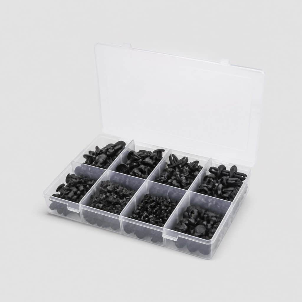 Kit de fixation et clips de capot et d'aile