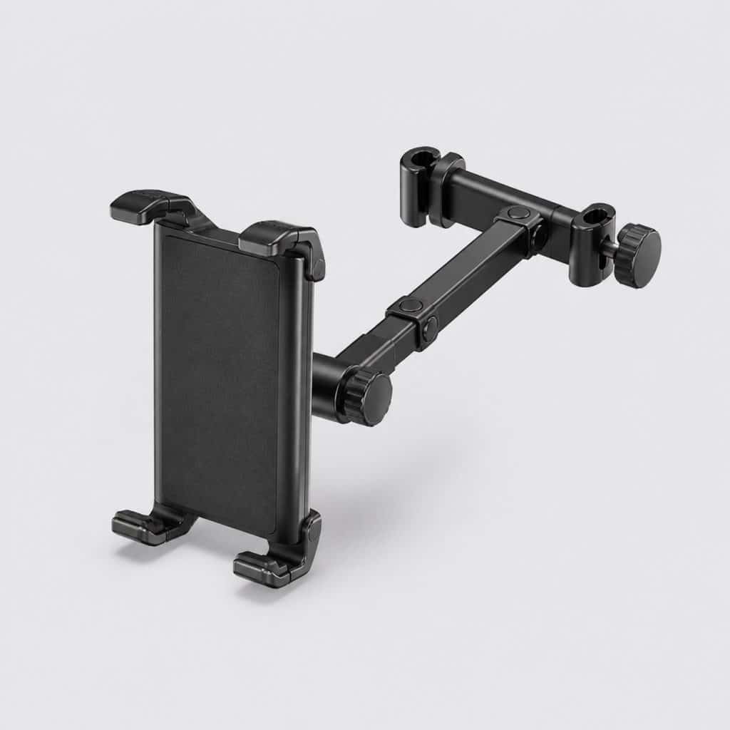 Support de tablette pour appui-tête, bras articulé